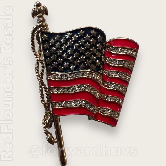 Monet - United We Stand - Remember 9-11-2001 Brooch - Picture 3 of 8